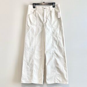 NWT Maeve Anthropologie Delaney Clean-Seamed High-Rise Wide-Leg Jeans